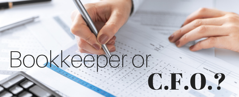 Differences between a bookkeeper and a CFO